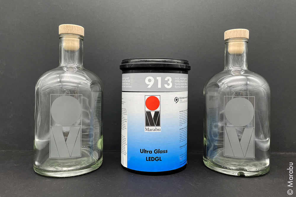 Ultra Glass LEDGL on Bottles